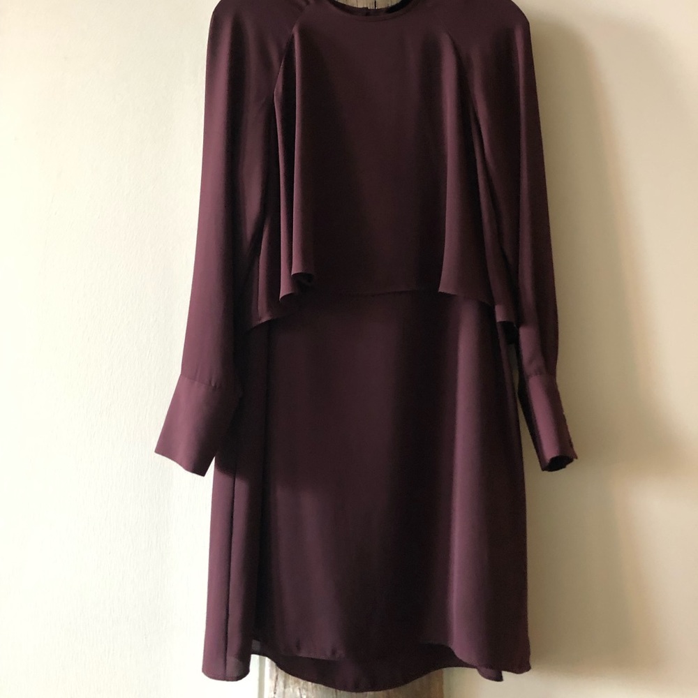 Maroon Shift Dress